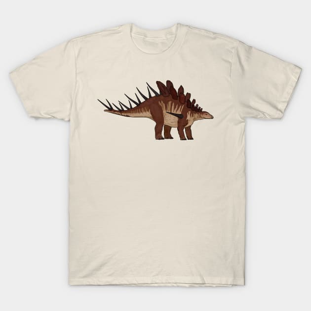 Kentrosaurus cartoon illustration T-Shirt by Miss Cartoon